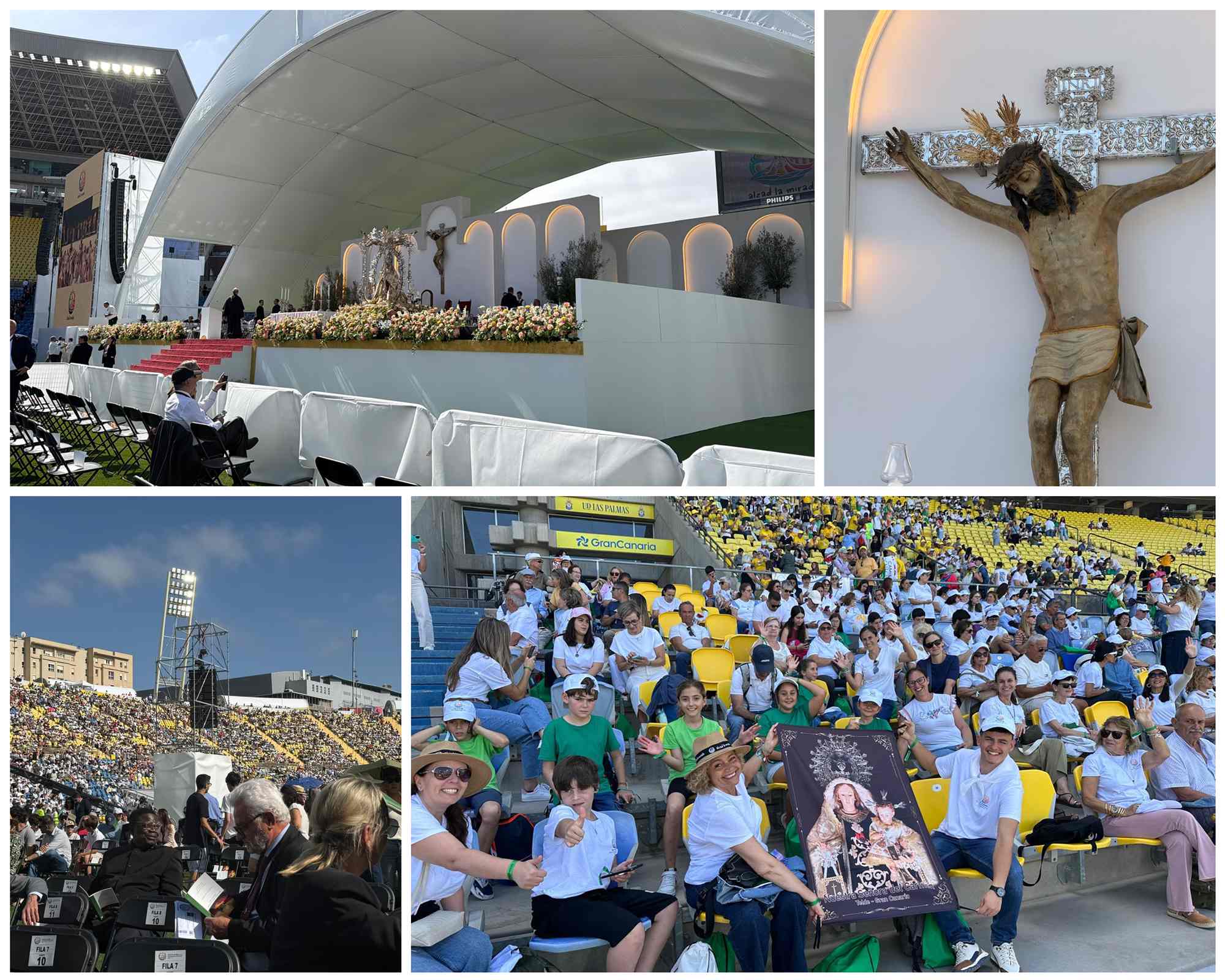 Miles de teldenses arropan al Cristo en la misa de Le&oacute;n XIV
