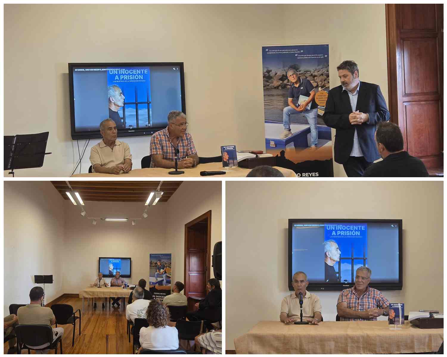 Pedro Reyes presenta en la Casa Condal de Telde su libro 'Un inocente a prisión'