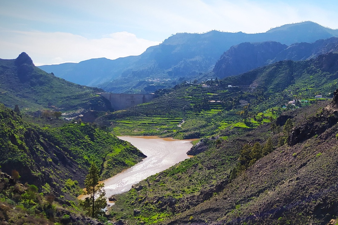 Presa de Chira-Soria, en San Bartolom&eacute; de Tirajana (Foto: Turc&oacute;n-EaC)