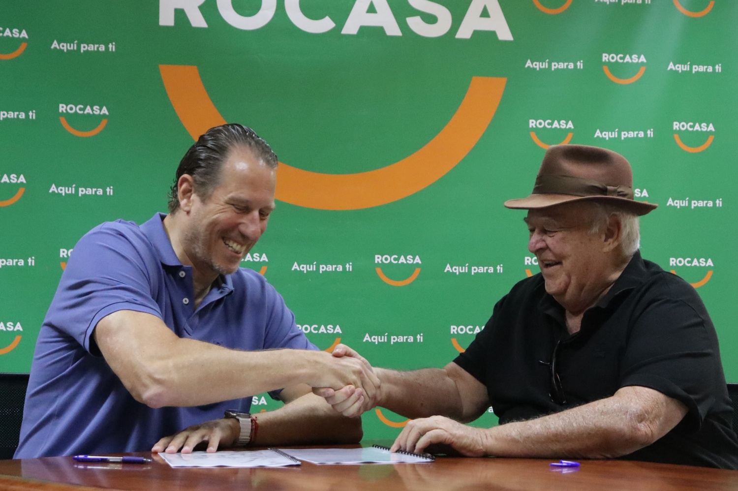 Luis Roca, director general de Rocasa, y Antonio Moreno, presidente de CB Remudas (Foto: CB Remudas)