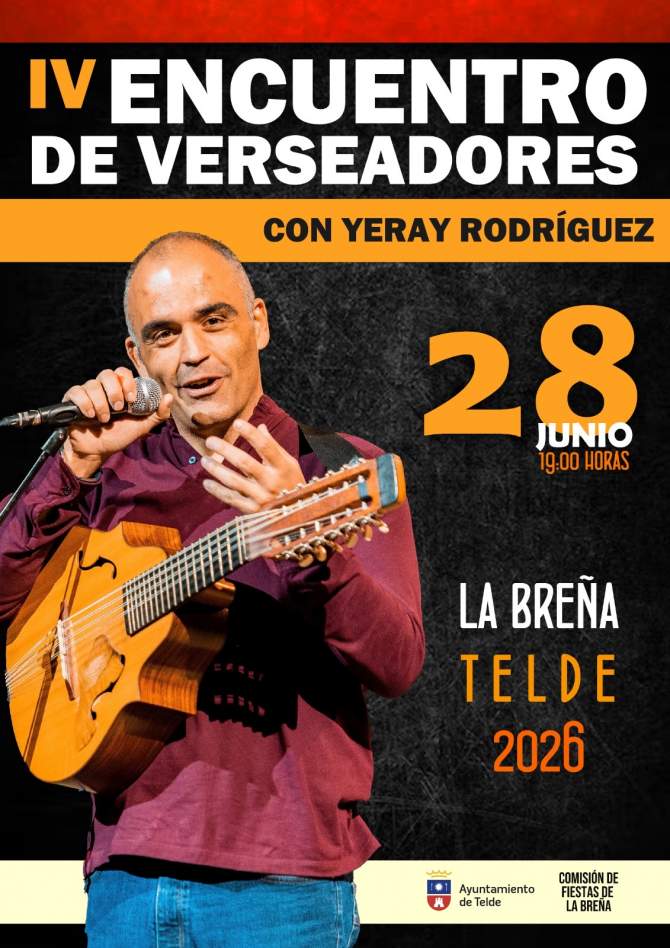 Yeray Rodr&iacute;guez protagoniza el IV Encuentro de Verseadores de La Bre&ntilde;a (Foto: Ayto. de Telde)
