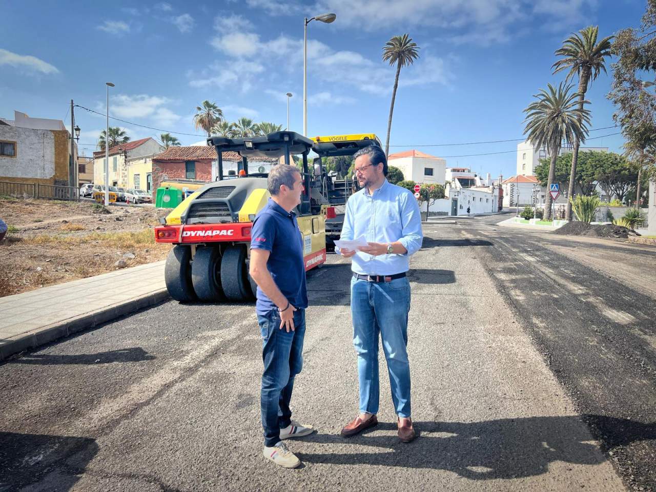 El concejal Iván Sánchez y el vicealcalde Sergio Ramos