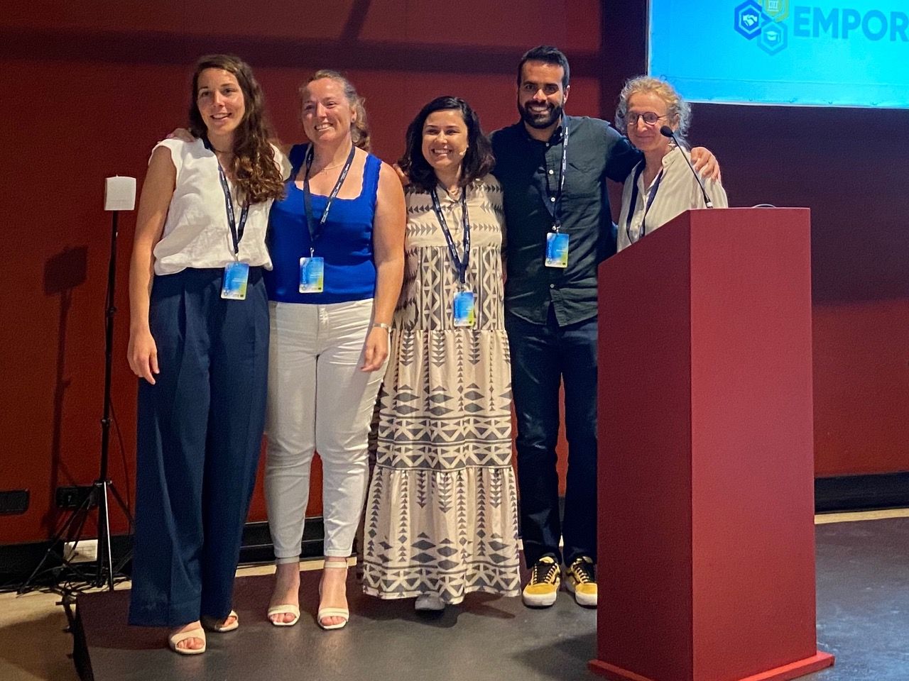 Yolanda María Lemes, Inma Herrera, Ana Sofia Esteves y Ángel Rivero Falcón, Rozenn Le Vaillant