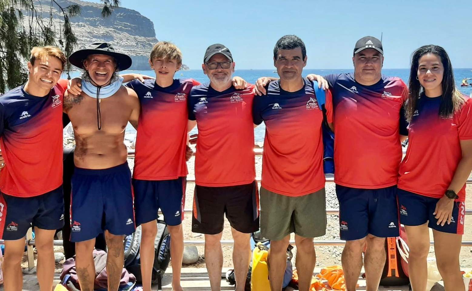 Nadadores del equipo Faynagua-Ciudad de Telde/TA.