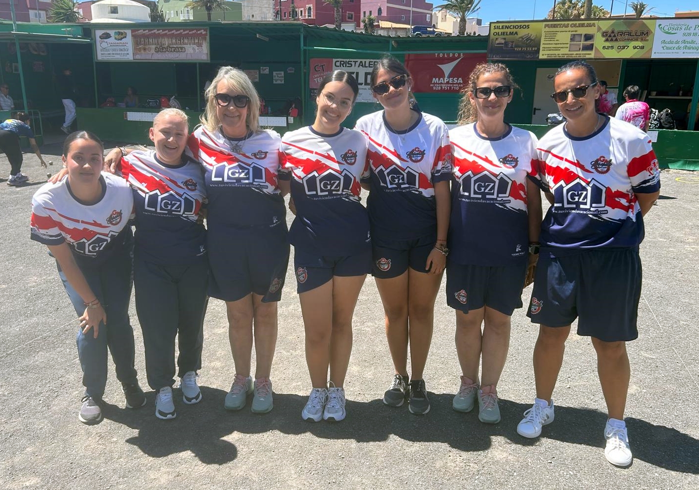 Equipo femenino subcampeón insular (Foto CB Gerardo Rodríguez)