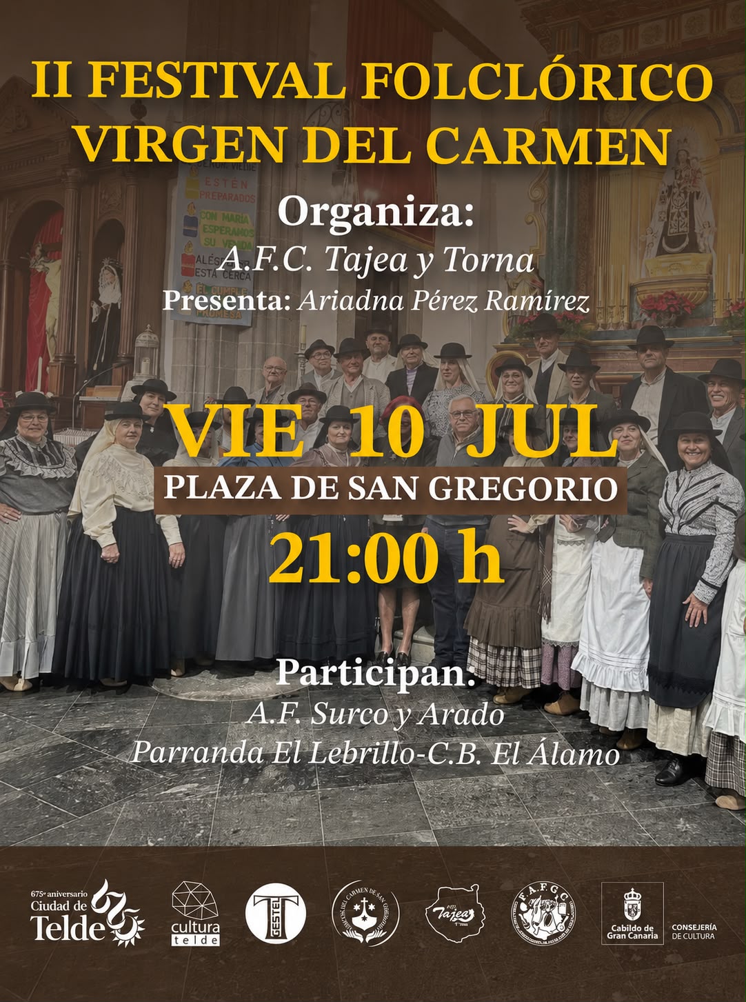 Cartel del festival folcl&oacute;rico/TA.