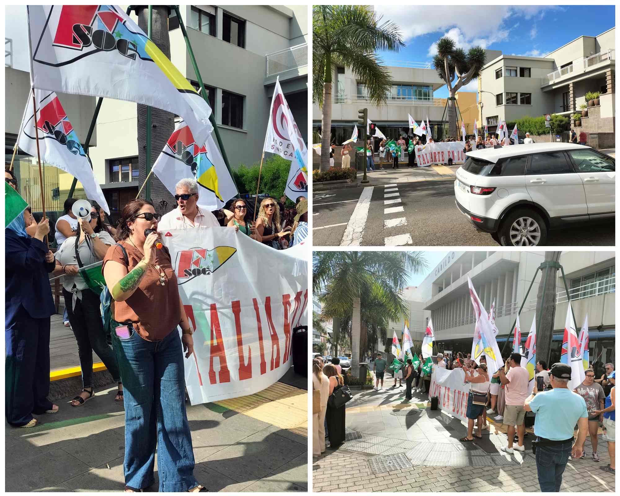 Trabajadores de la Residencia de Taliarte vuelven a la calle para denunciar la falta de personal