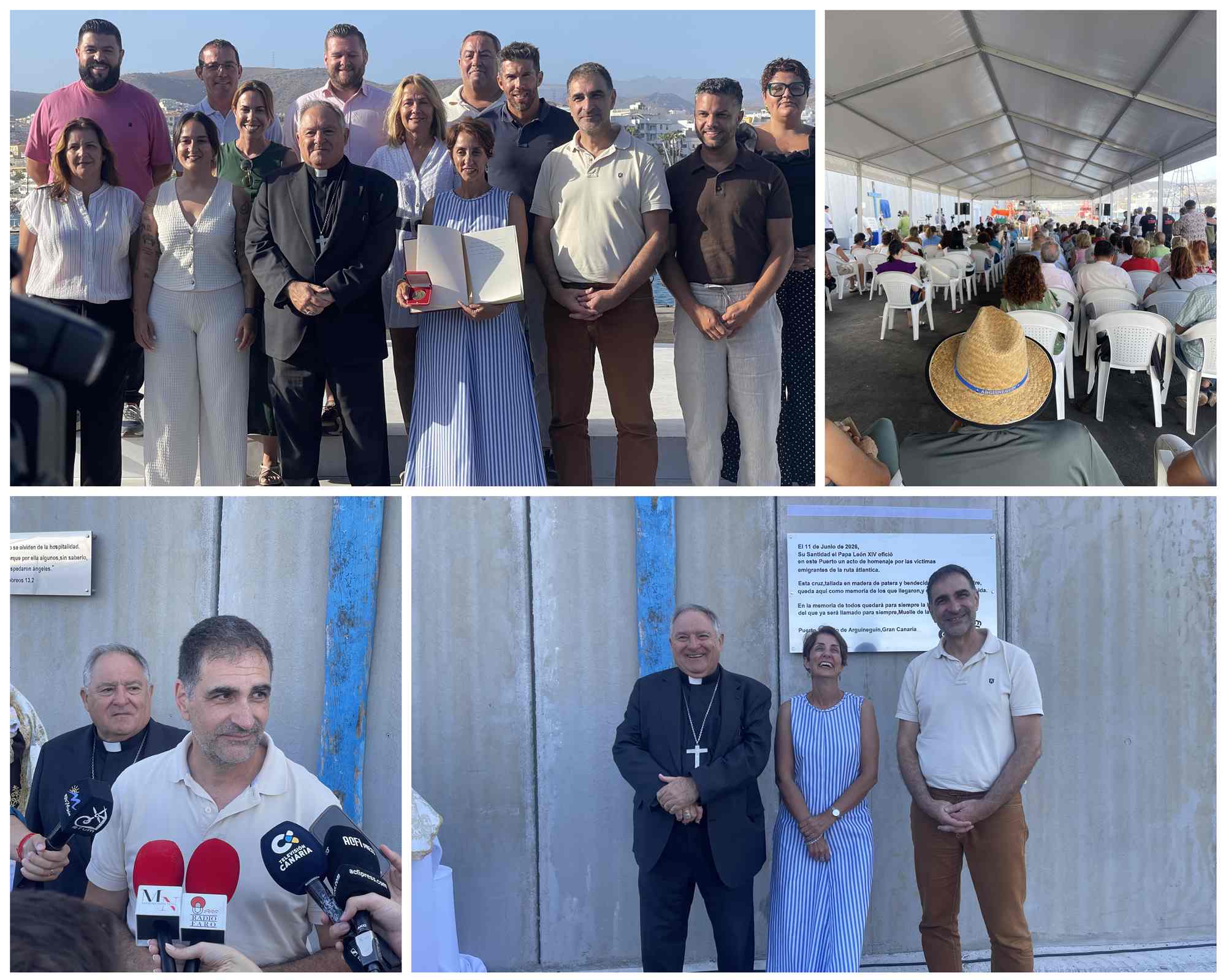 Arguineguín bautiza su muelle como Muelle de la Esperanza en memoria de las víctimas de la ruta atlántica
