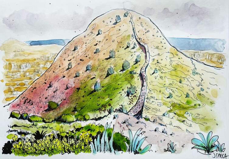 Montaña Pelada, ilustración de Jaime Checa Gimeno.