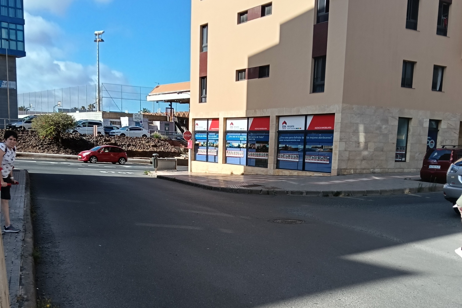 Lugar en el que reclaman las líneas viales de peatones