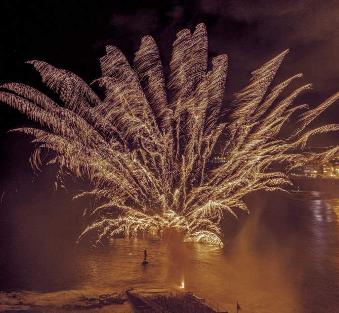 Espectaculares fotos de los fuegos de Melenara de este sábado/Vicente Suárez Díaz.