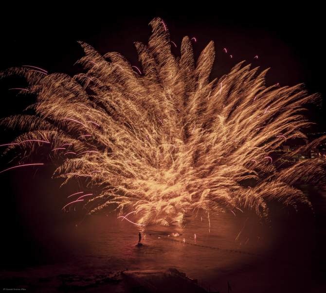 Espectaculares fotos de los fuegos de Melenara de este sábado/Vicente Suárez Díaz.