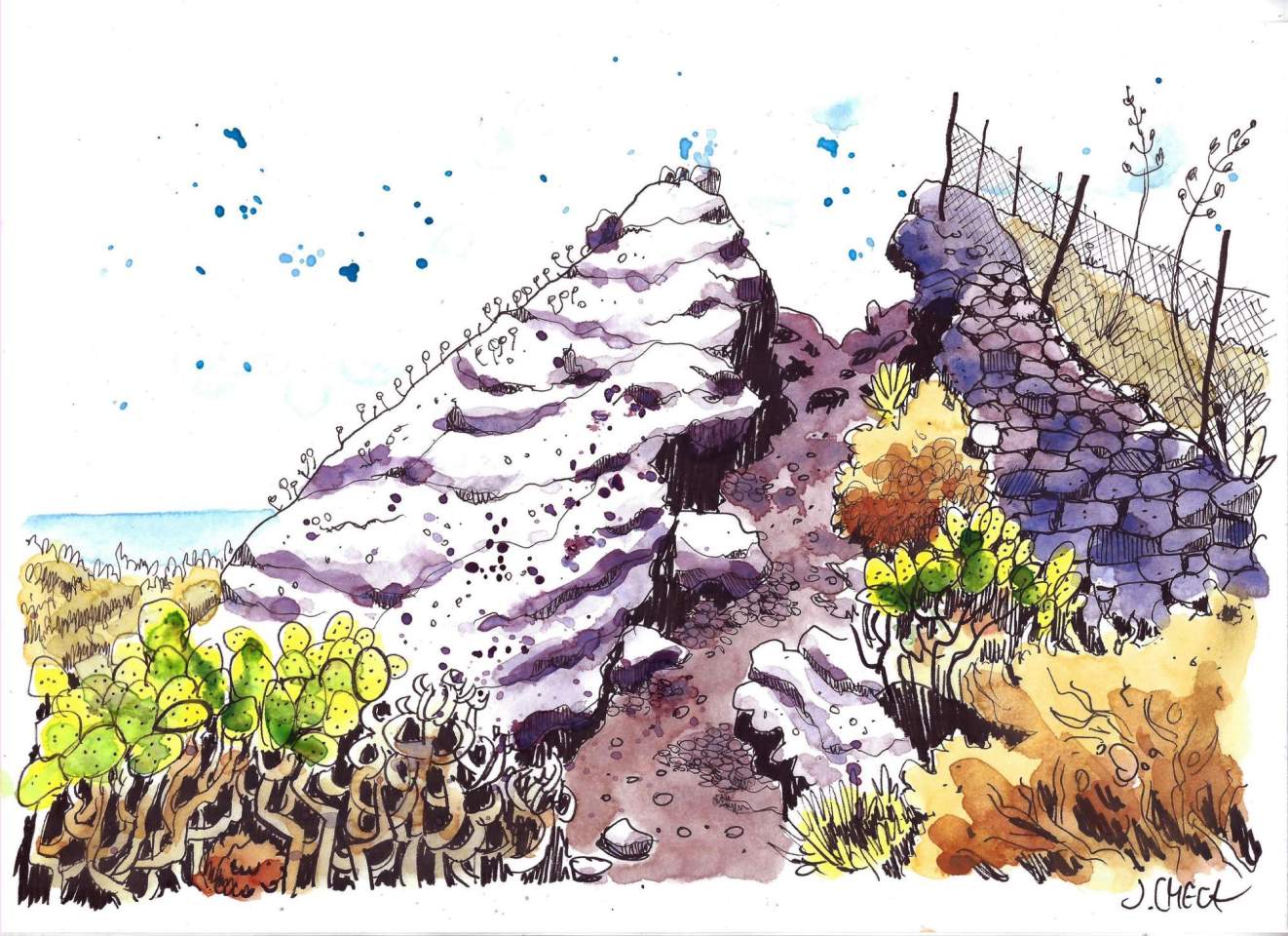 Montaña Rajada/Ilustración de Jaime Checa Gimeno.