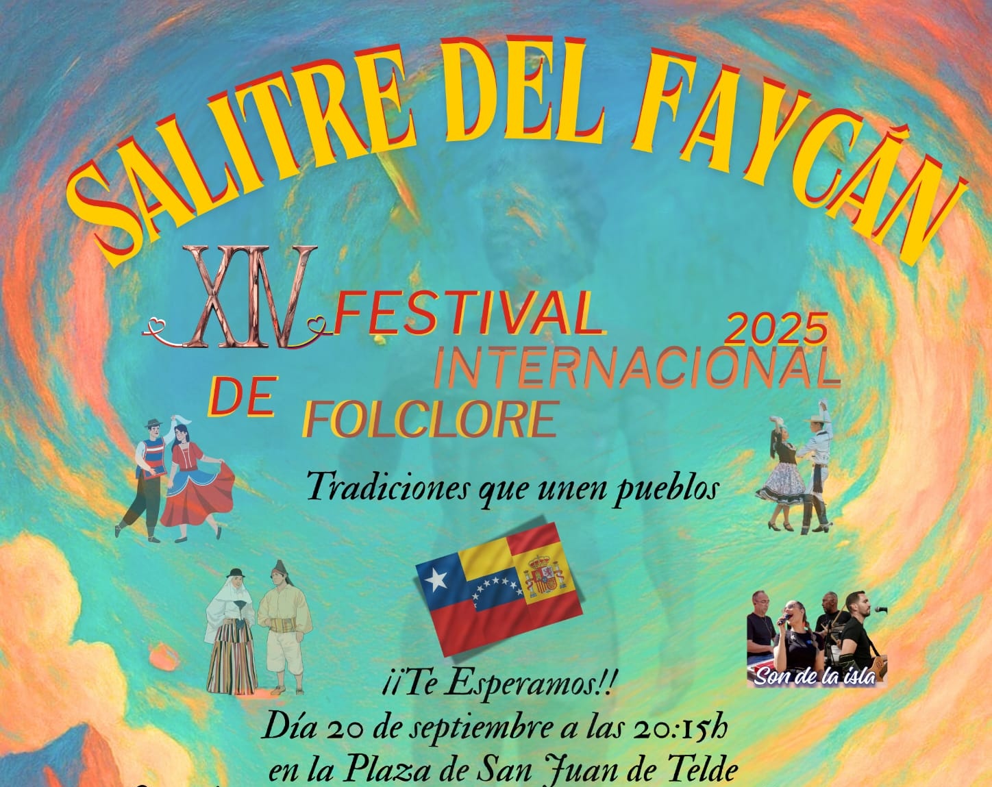 Cartel del festival folclórico (Foto: AF Salitre del Faycán)