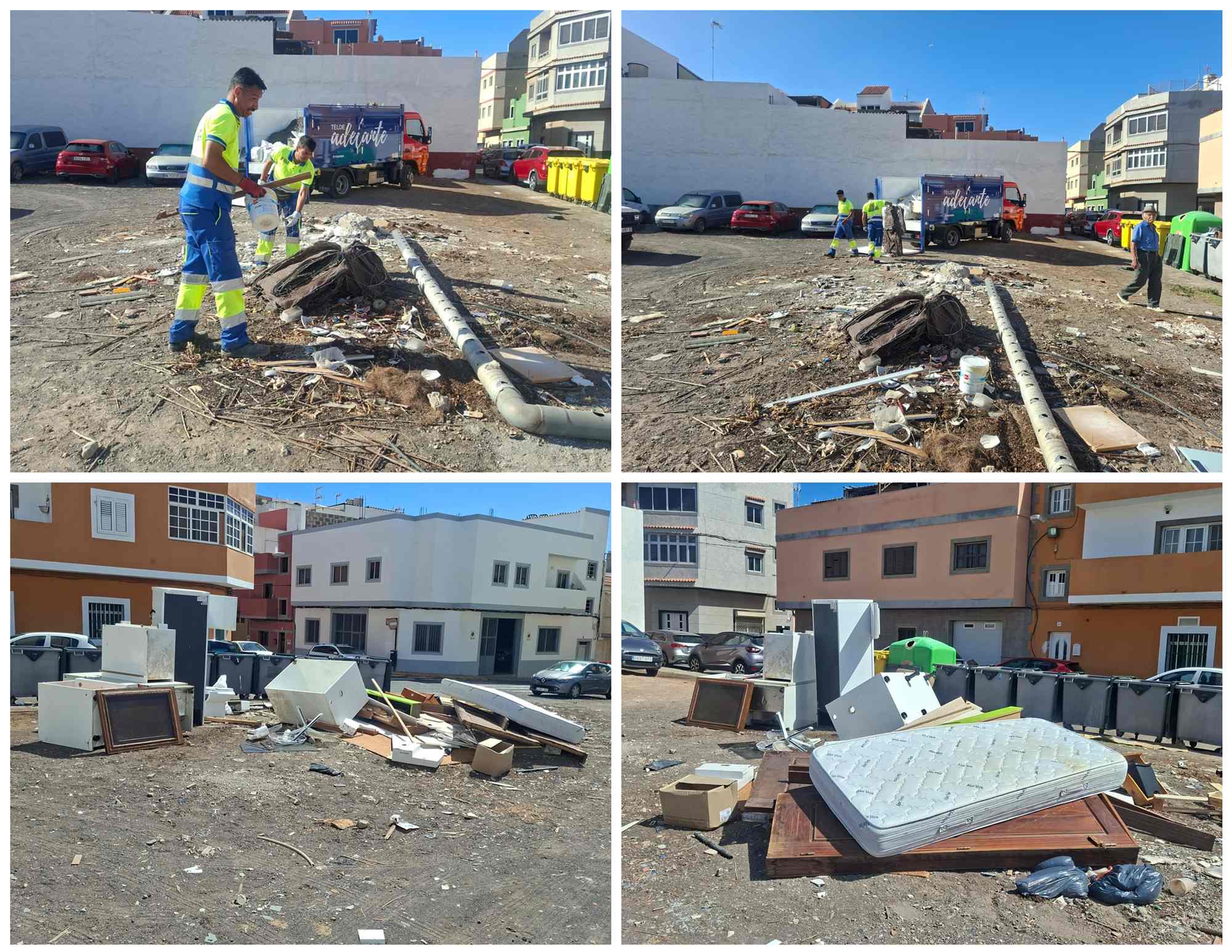Operarios de Limpieza adecentaron el solar y hoy vuelve a estar lleno de residuos de todo tipo/TA.