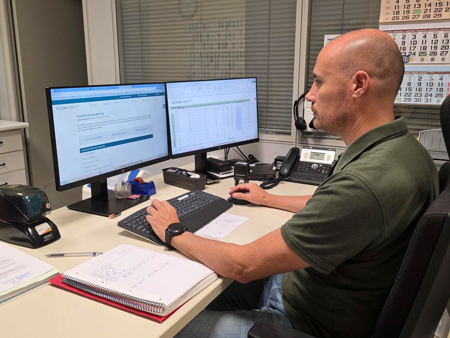 Personal usuario de la sede electrónica (Foto: PLOCAN)