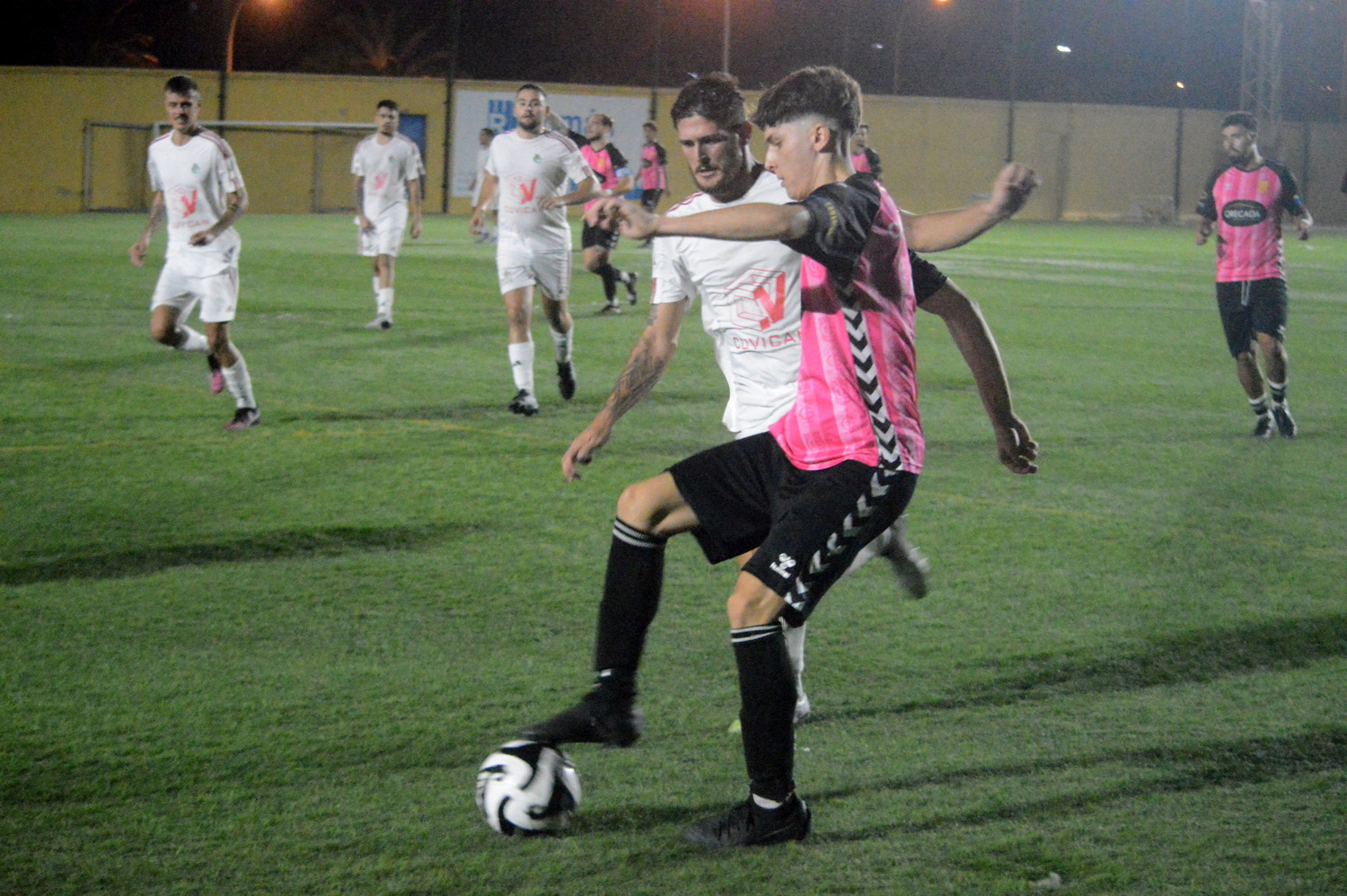 Imagen reciente de un partido del CF La Garita (Foto: Juan Antonio Hernández)