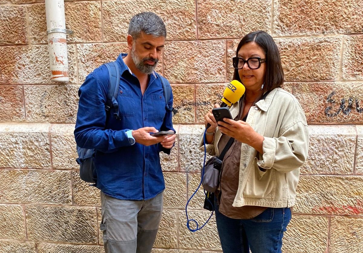 Nicolás Castellano y Ángels Barceló, hoy en Jerusalén/SER.