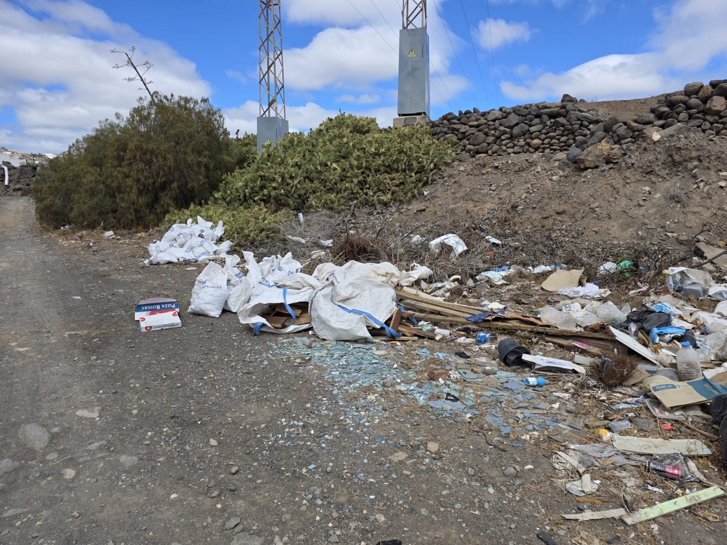 Vertidos acumulados en el barranco de Las Goteras (Fotos cedidas)