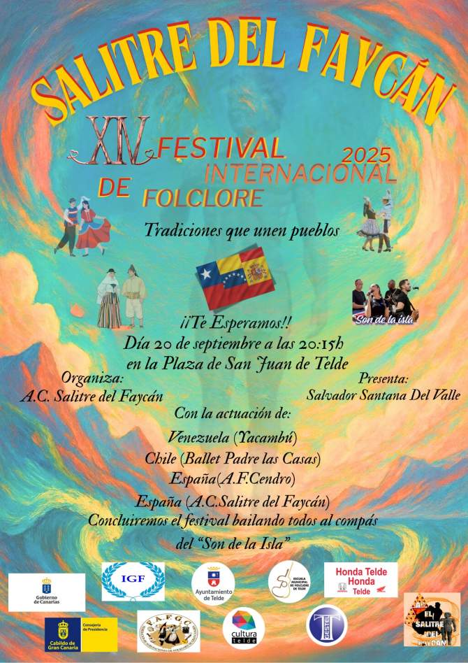 Cartel del festival folclórico (Foto: AF Salitre del Faycán)