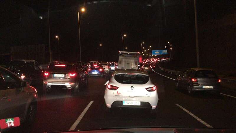 Imagen de archivo de un accidente en la GC-1, en dirección hacia la capital/TA.