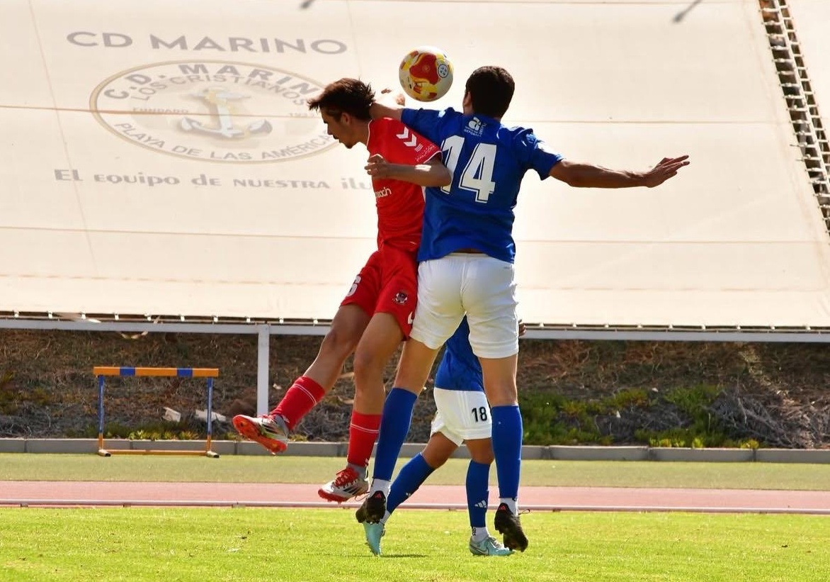 Imagen del partido de la UD Telde contra el CD Marino en Arona (Foto: CD Marino)