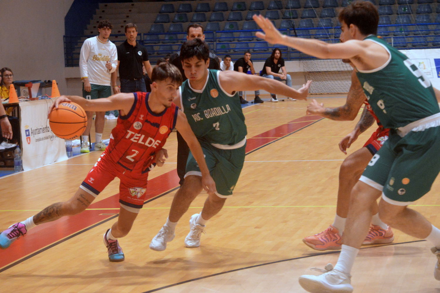 Imagen del encuentro del CB Telde ante el Boadilla