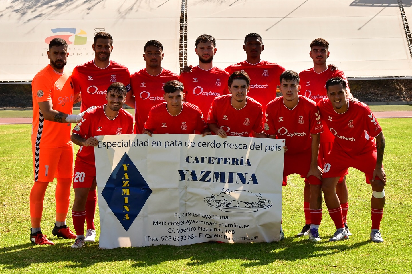 Formación de la UD Telde en el partido (Foto: CD Marino) Formación de la UD Telde en el partido (Foto: CD Marino)