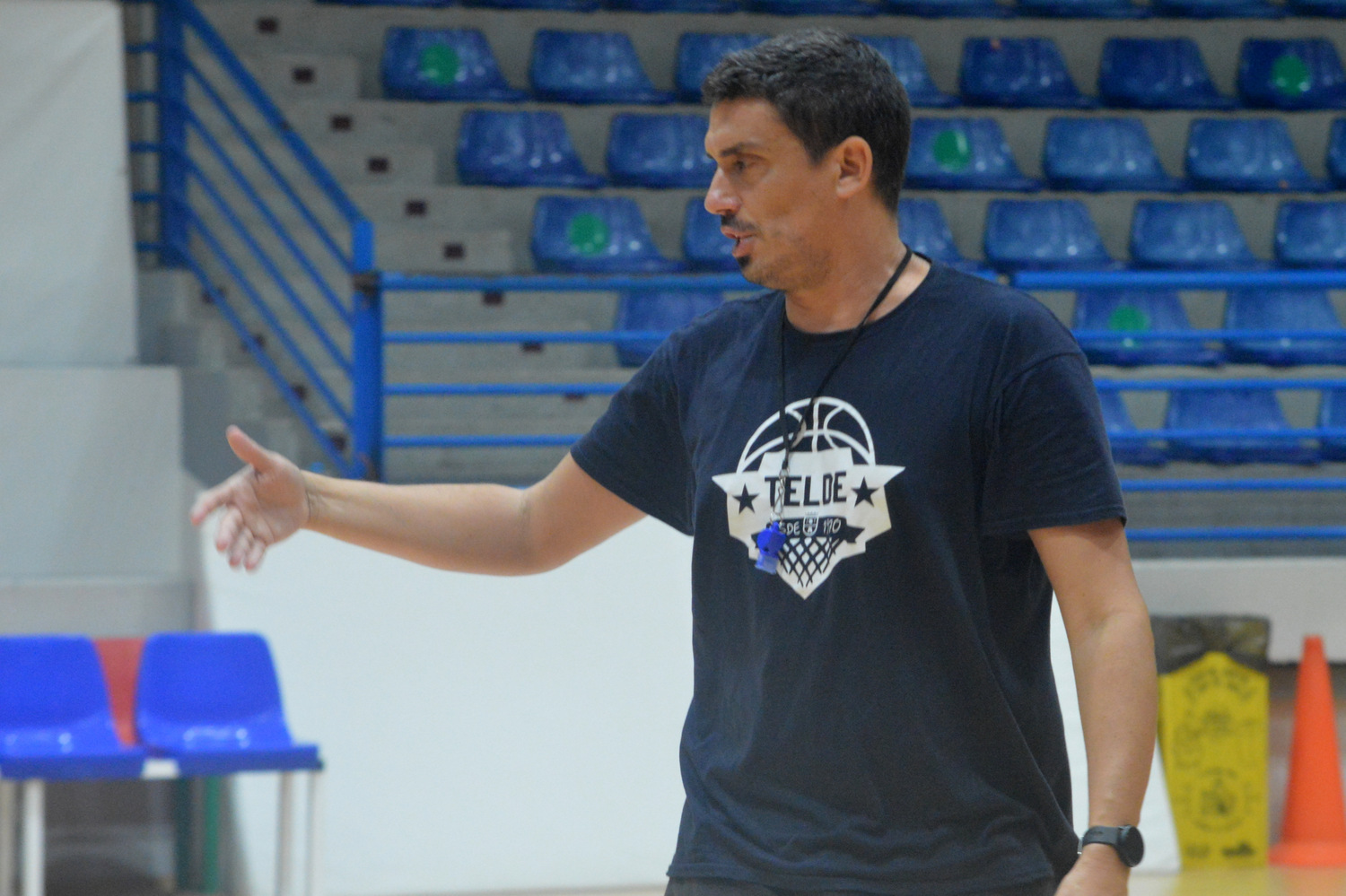 Toni Esparragón, entrenador del CB Telde (Foto: Juan Antonio Hernández)