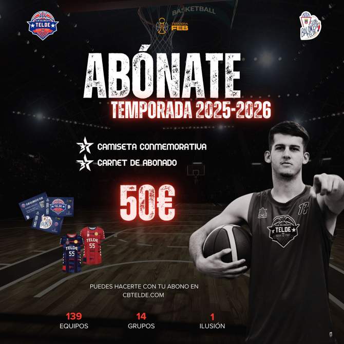 Campaña de abonados del Club Baloncesto Telde (Cartel: CB Telde)