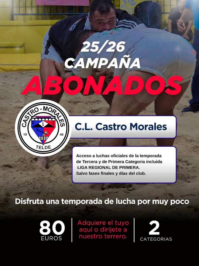 Cartel de la campa&ntilde;a de abonados del CL Castro Morales (Foto: Club)