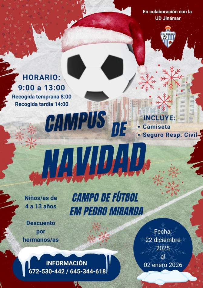 Cartel del campus de Navidad