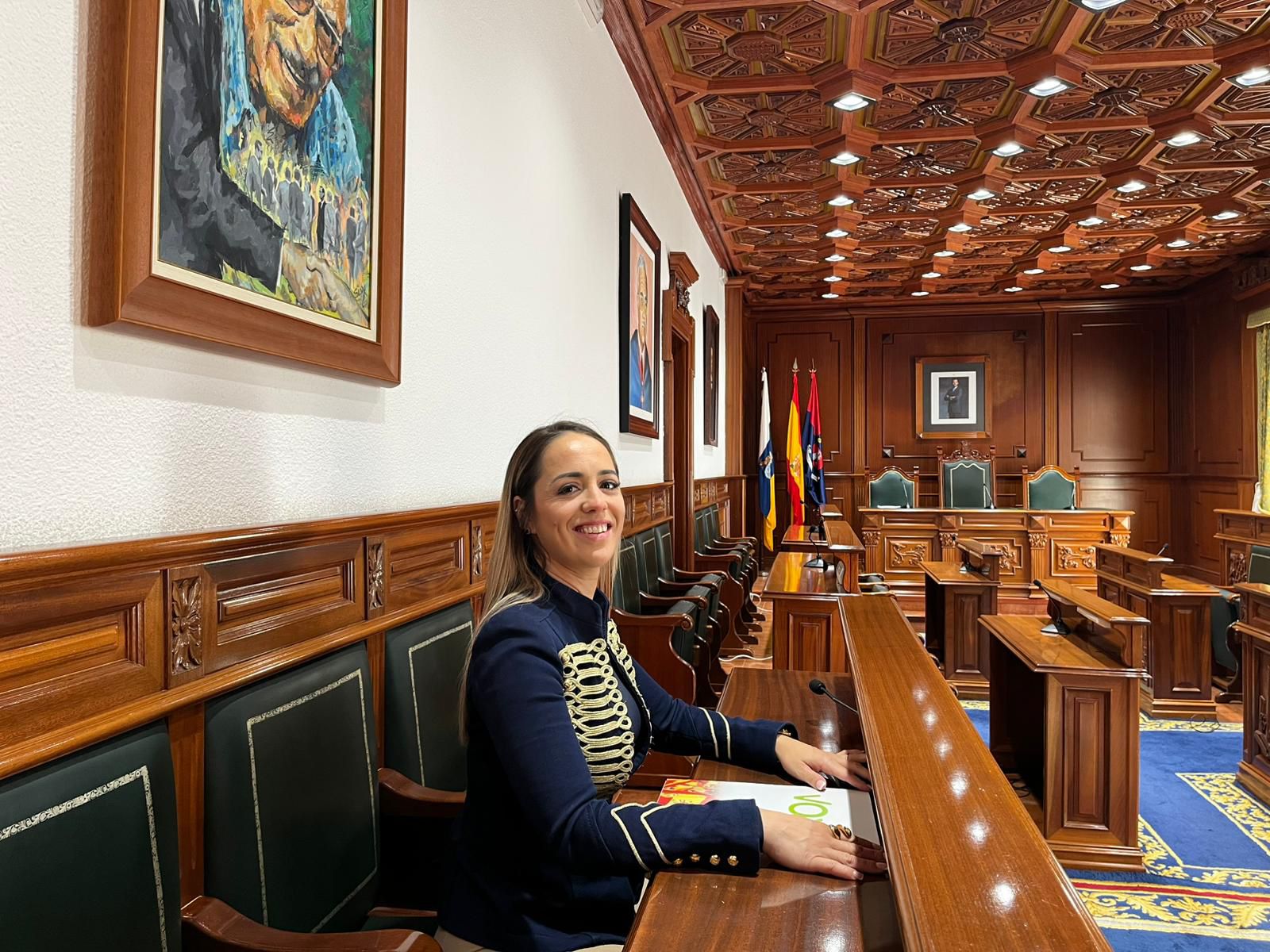 Esmeralda Cabrera, la &uacute;nica concejala de Vix enbn el Ayuntamiento de Tede/TA.