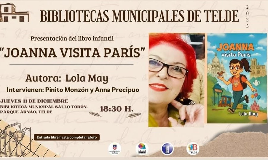 La teldense Lola May presenta 'Joanna visita París'