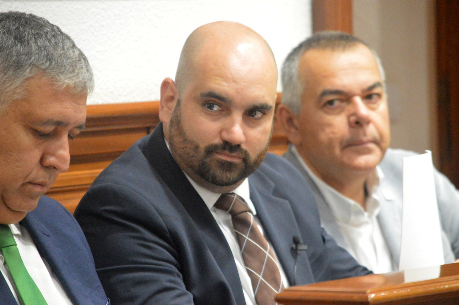 Grupo municipal de Nueva Canarias-Bloque Canarista en el Pleno de Telde (Foto: TA)